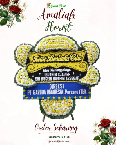 Papan Bunga Duka di Gandaria