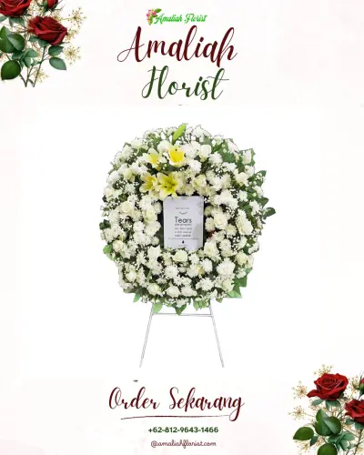 Krans Bunga Duka Cita di Gandaria